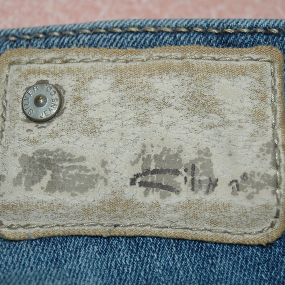 Silver Aiko Jeans 26x30 Bootcut Flare Denim Women - Picture 7 of 10